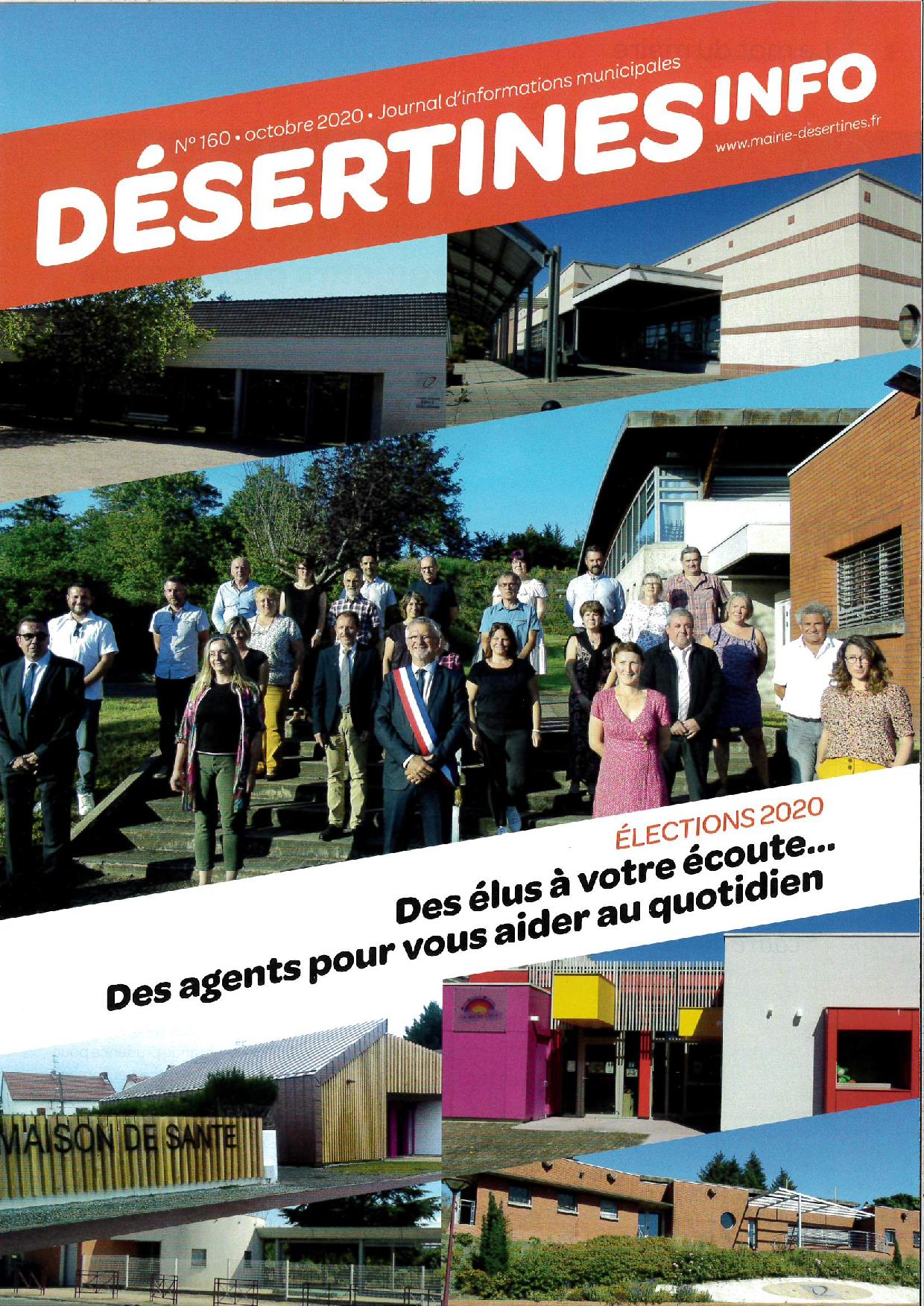 Couverture Désertines info novembre 2020