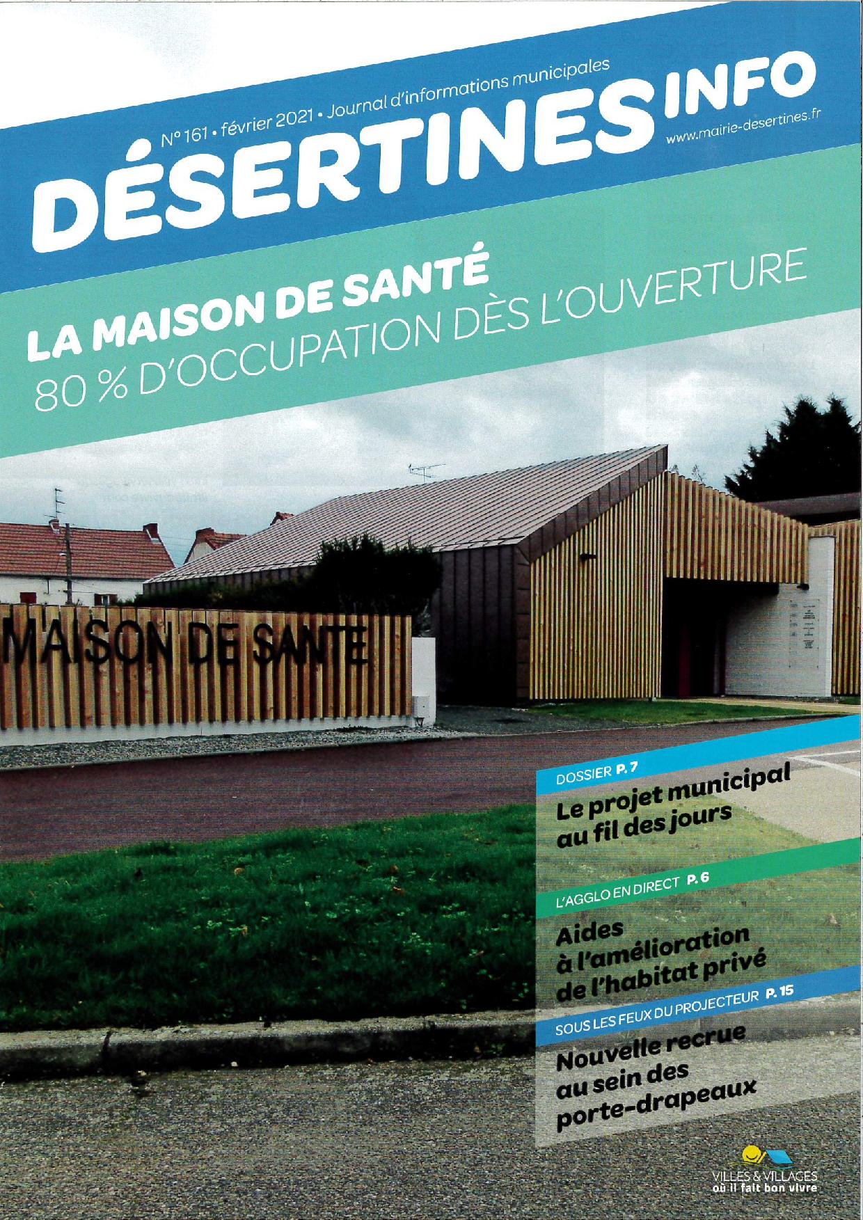 Couverture Désertines info début 2021