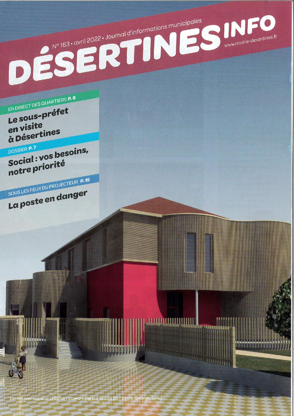 Couverture Désertines info mars 2022