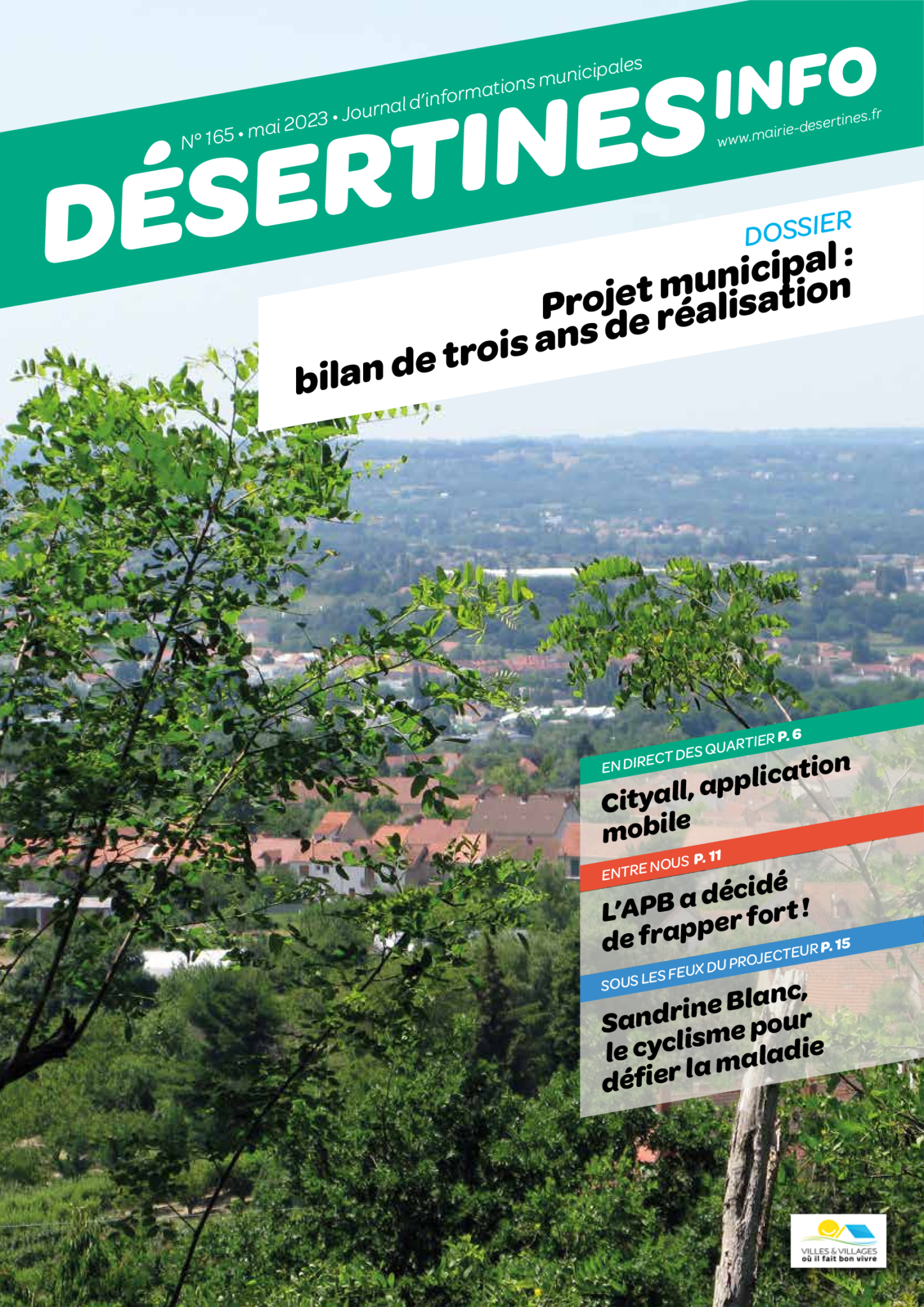 Couverture Désertines info 2023 n°165