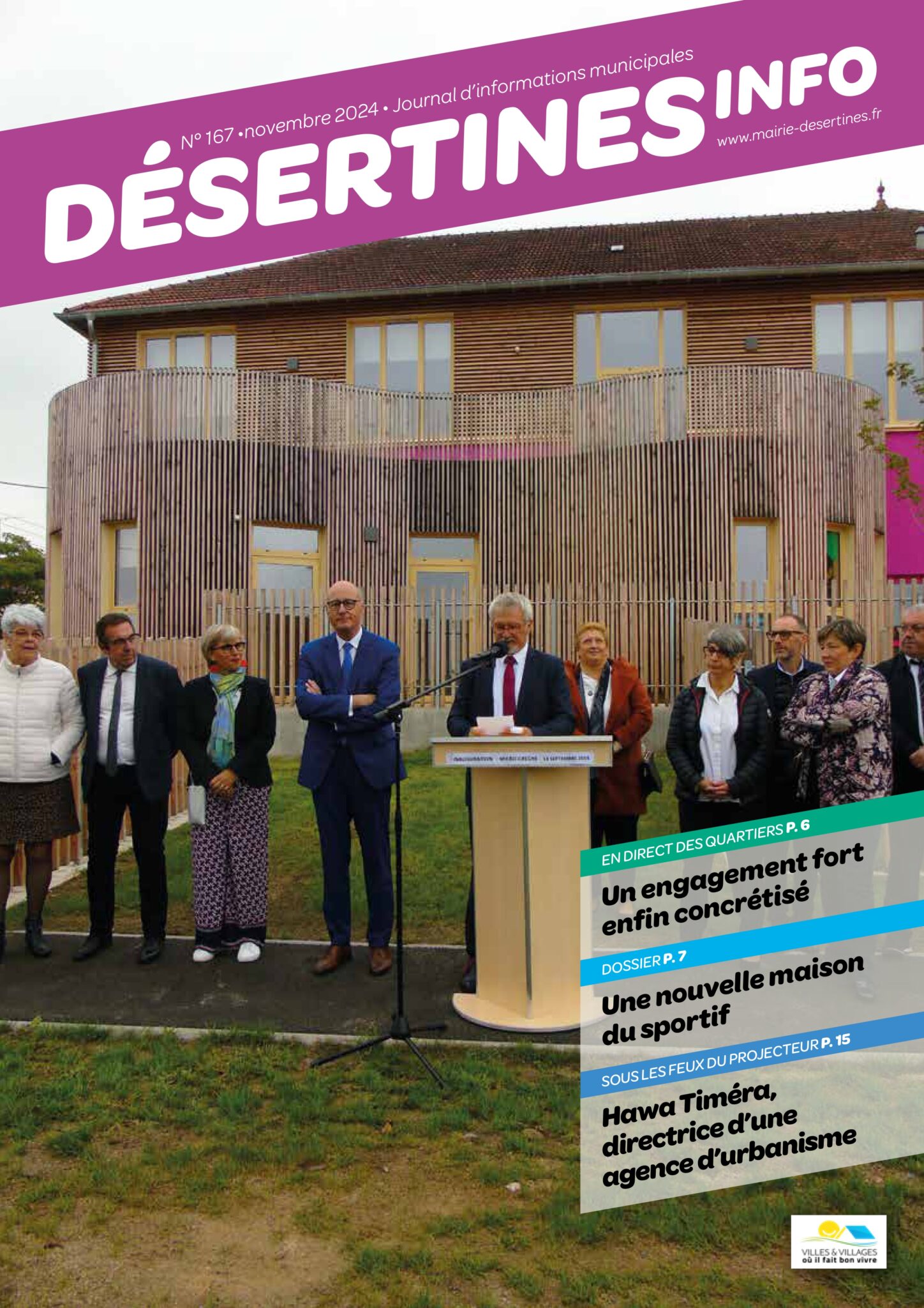 Couverture Désertines info novembre 2024